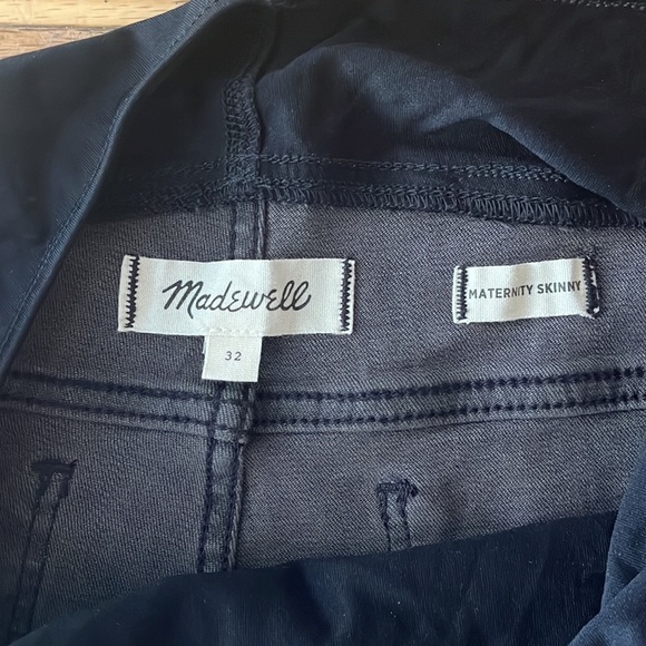 MADEWELL MATERNITY skinny jeans distressed look black rinse size 32 - Picture 4 of 6